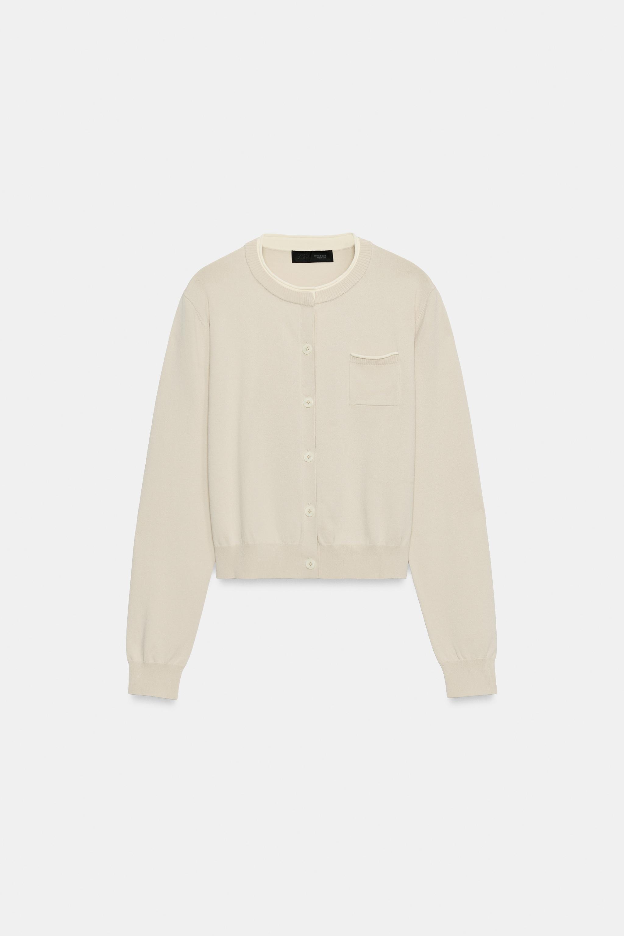 COMBINATION KNIT JACKET